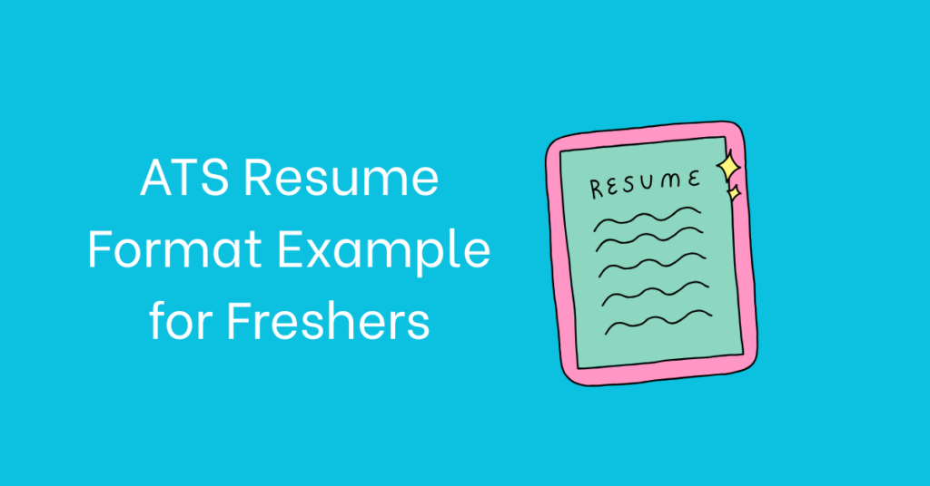 ATS-friendly resume format for freshers sample