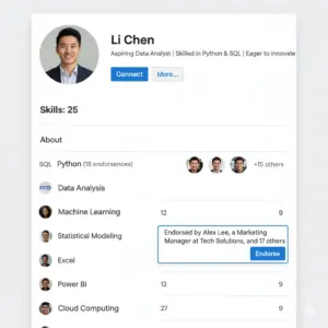 Top 20 skills list for IT freshers on LinkedIn