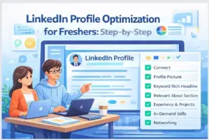 Sample About section structure for LinkedIn freshers