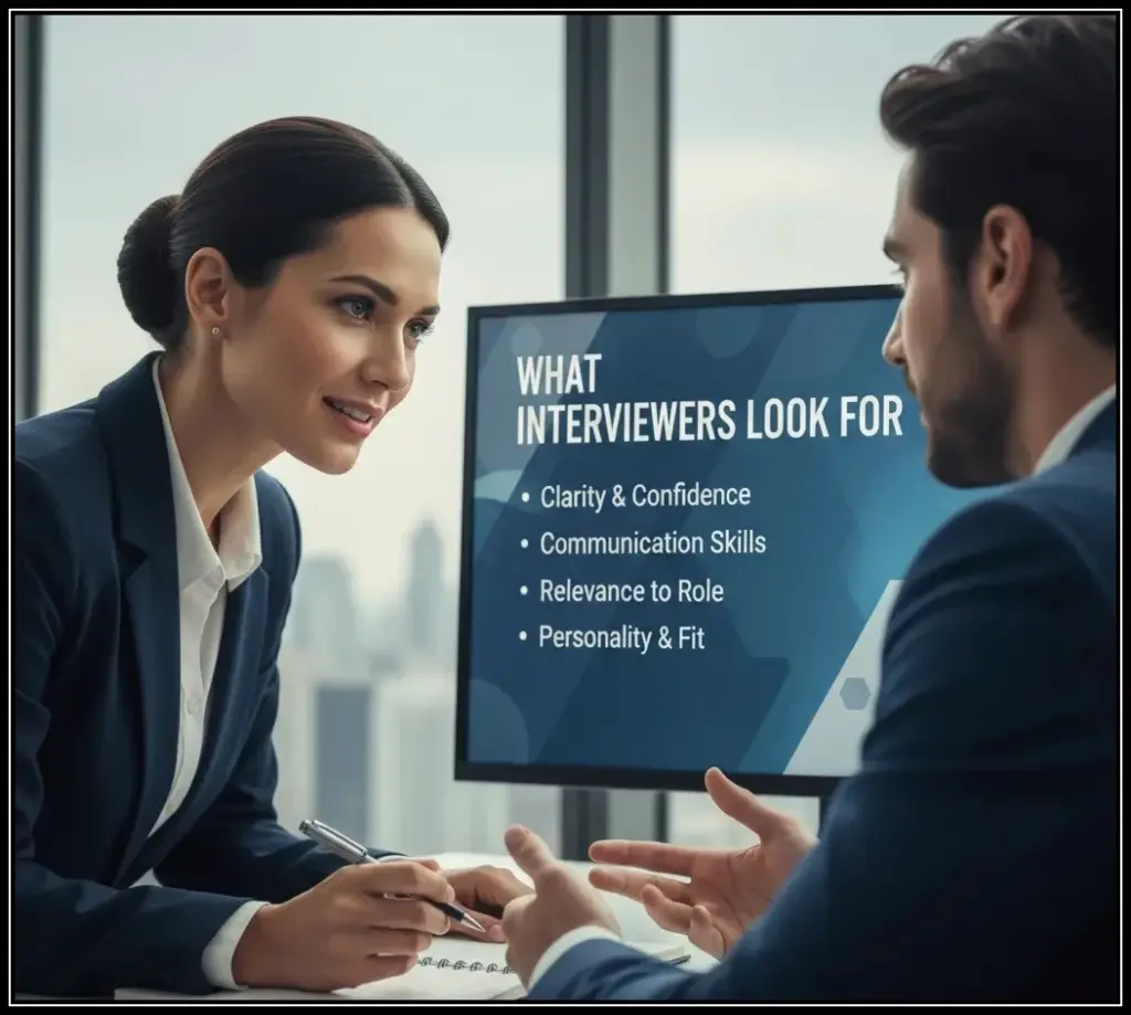 What interviewers look for when asking tell me about yourself